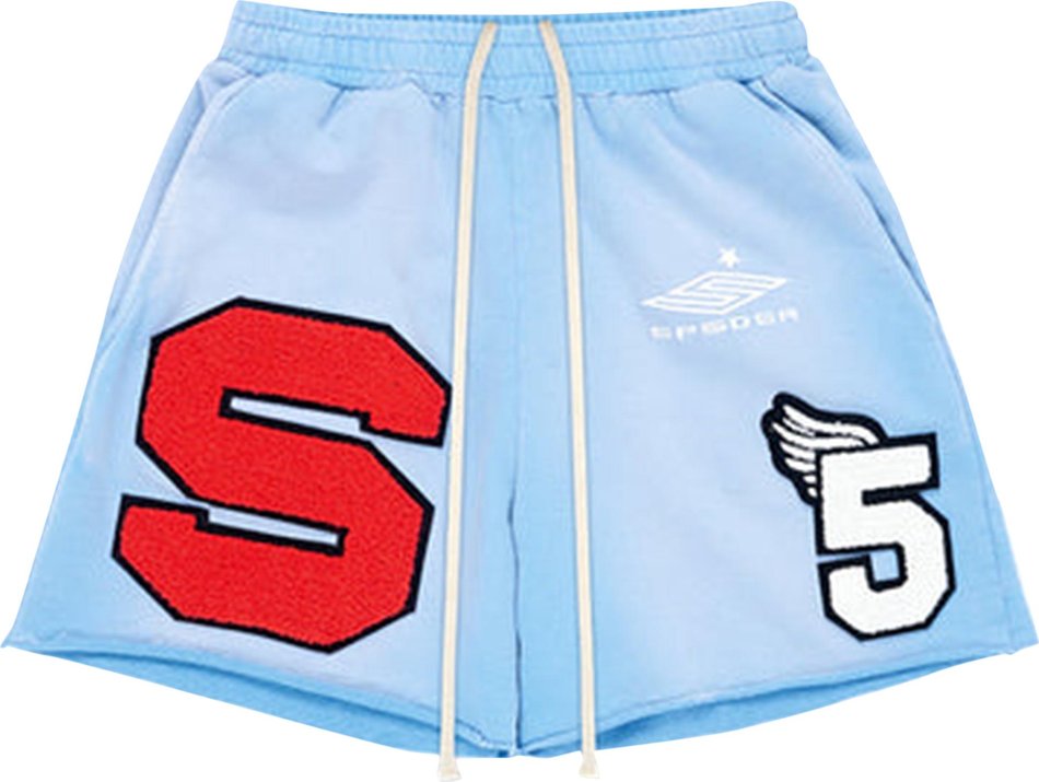 Sp5der Cut Sweat Shorts ‘Vintage Blue’