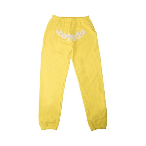 Sp5der Logo Print Sweatpants ‘Yellow’
